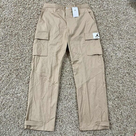 Air Jordan Men’s Essential Utility Cargo Pants Beige DQ7342-277, Size XL (New) - Picture 1 of 16